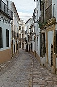 Ronda, traditional homes in the old city 